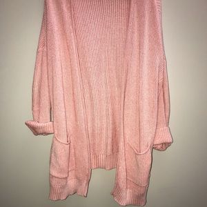 Universal Threads Co oversized pink knit cardigan